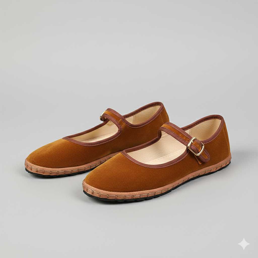 Mary Jane | Ballerine In Velluto