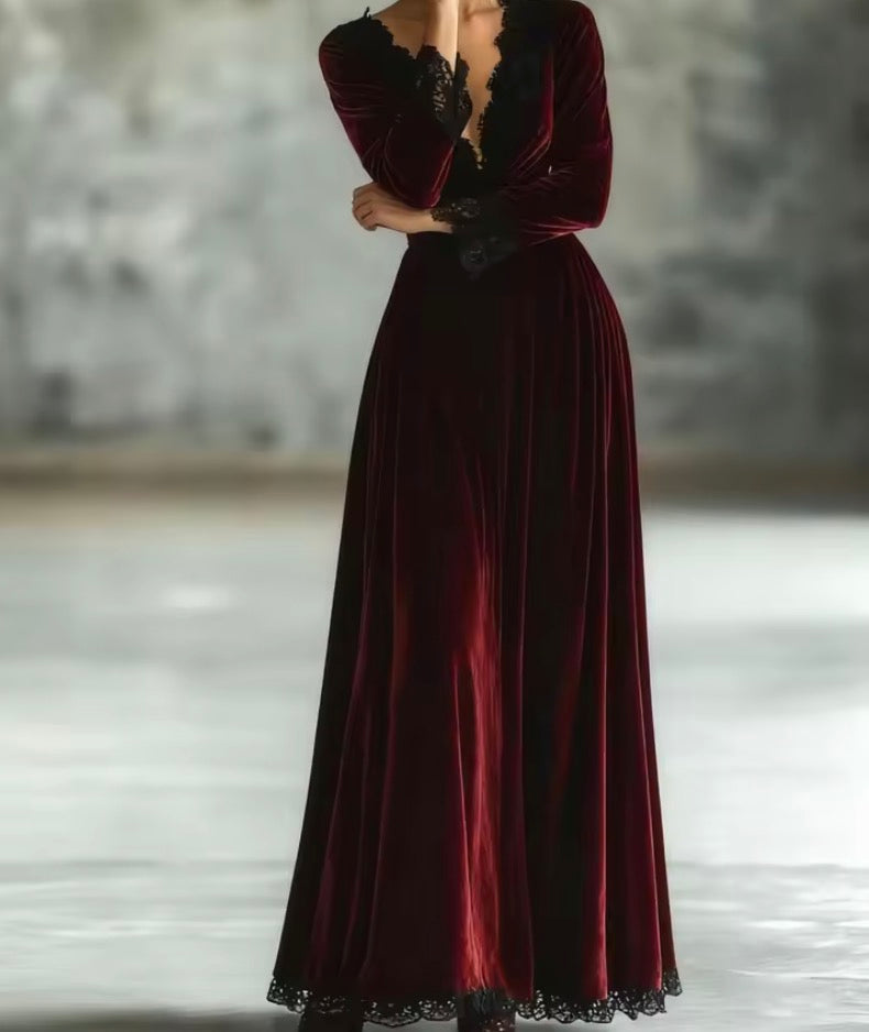 Celine™ | Abito Vintage in Velluto