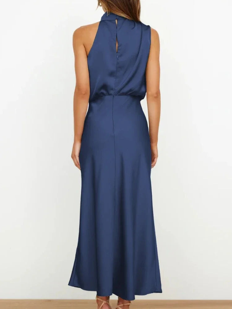 Lena™ | Abito Lungo in Raso di Lusso