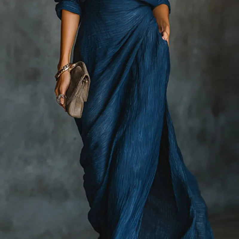 Dana™ | Set Blusa e Gonna Blu Intenso